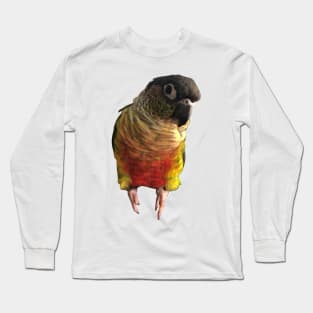 Green Cheek Conure Parrot Bird design, Love for birds Long Sleeve T-Shirt